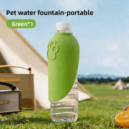 Portable Dog Water Bottle with Foldable Lid