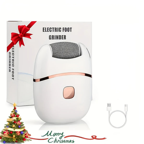 YAOWITHSU Electric Foot Grinder, USB Rechargeable, 2 Replaceable Heads, Portable Foot Polisher for Thick Skin, Skin Care Tool, Low Voltage ≤36V, Rechargeable Battery, Easy to Use